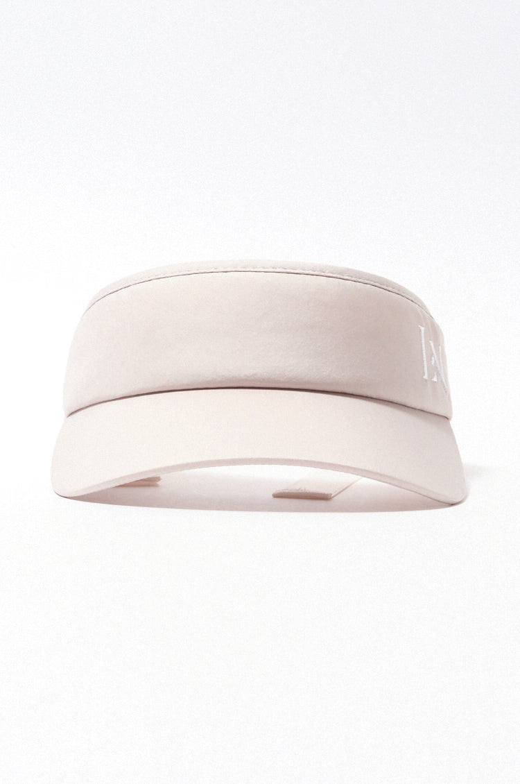 Logo ribbon sunvisor Beige × Ivory