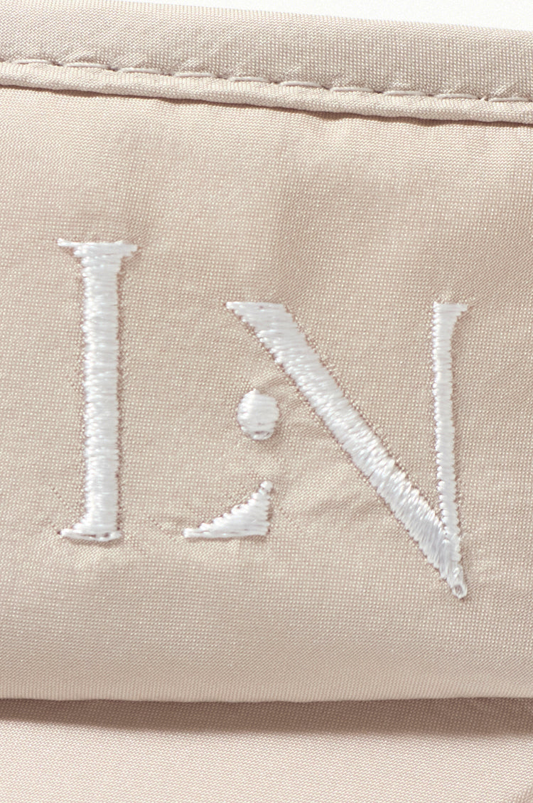 Logo ribbon sunvisor Beige × Ivory