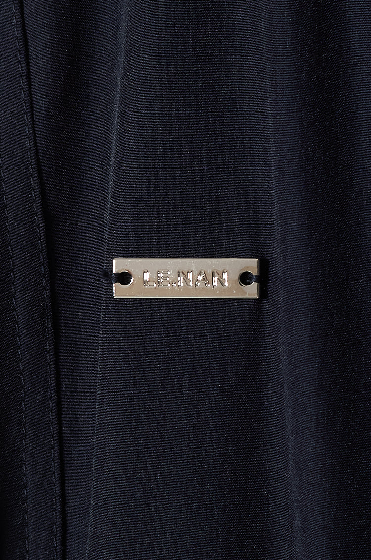 Belted Trench Shirt Golf Dress Navy