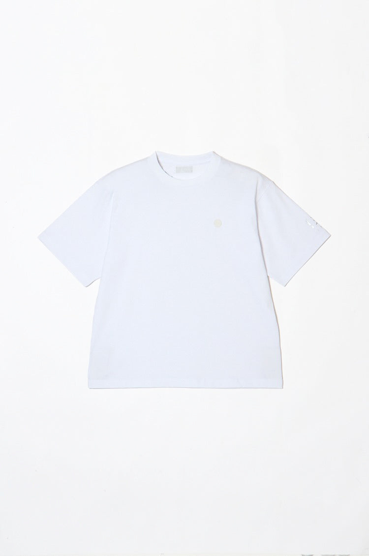 Short Sleeve Silicone Logo T-shirt / Sleeve Print / 2Colors