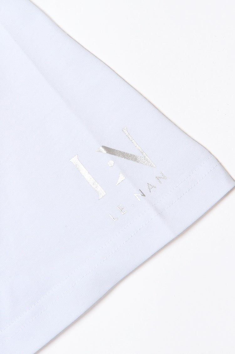 Short Sleeve Silicone Logo T-shirt / Sleeve Print / 2Colors