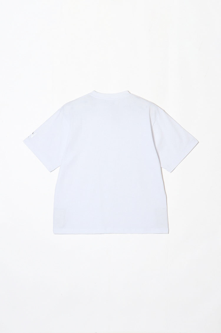 Short Sleeve Silicone Logo T-shirt / Sleeve Print / 2Colors