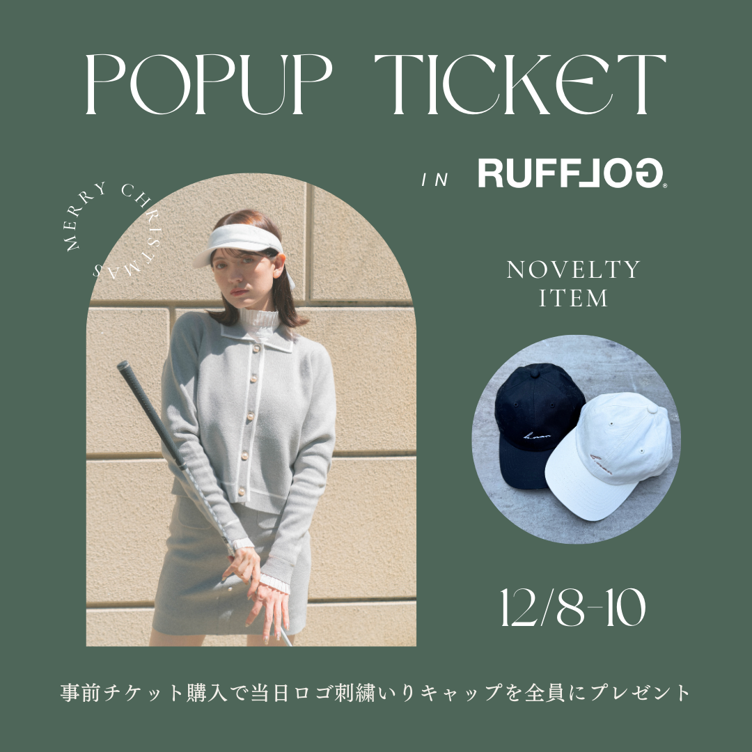 【POPUP】事前予約チケット ロゴ刺繍入りキャッププレゼント