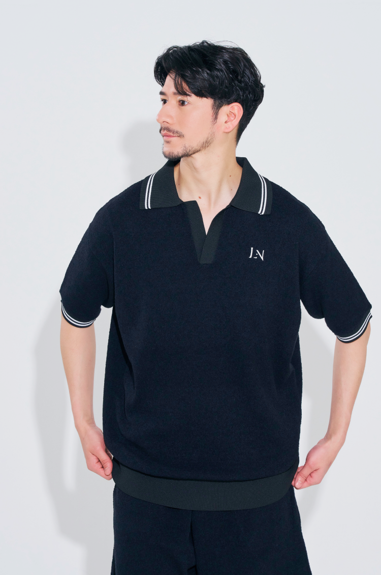 Unisex Terry Pique Polo White