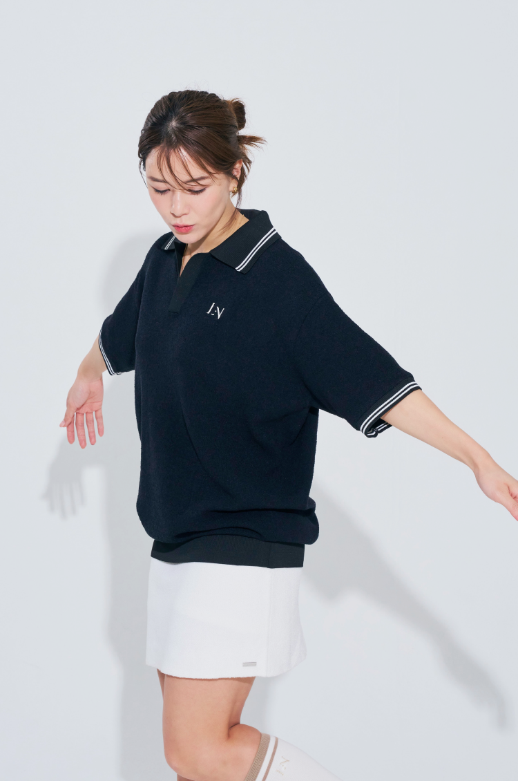 Unisex Terry Pique Polo White