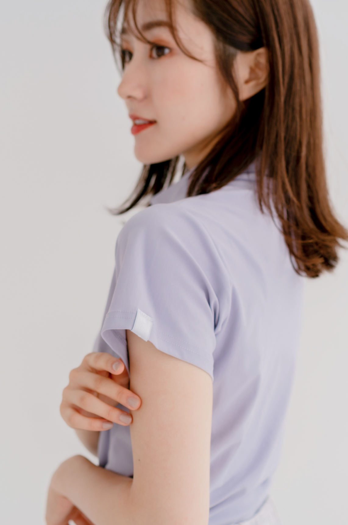 3way Mock-neck tie (lavender)