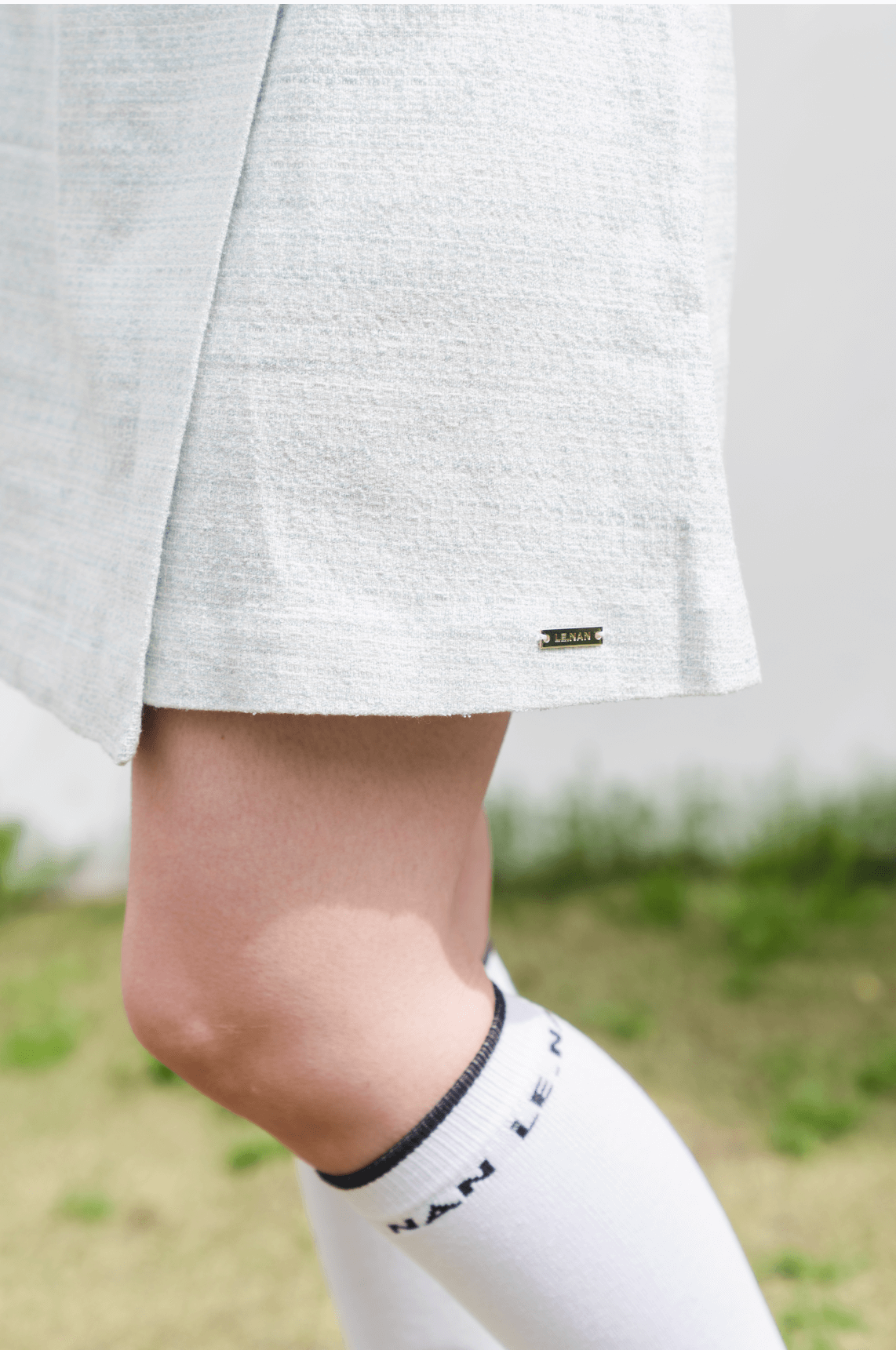 Stretch tweed rap skirt (3colors)