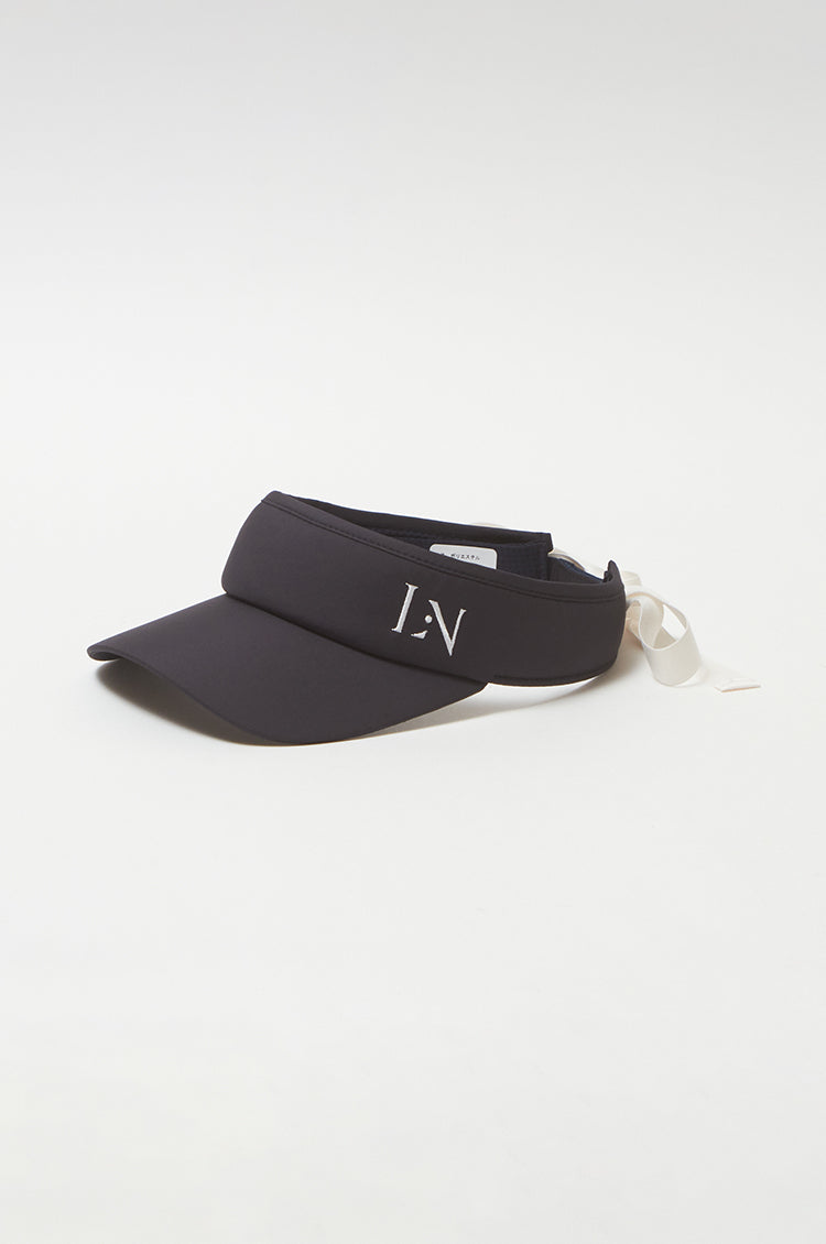 Logo ribbon sunvisor Navy×White