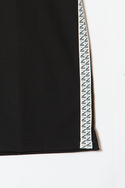 Logo Tape Mock-neck Side line / 2Color