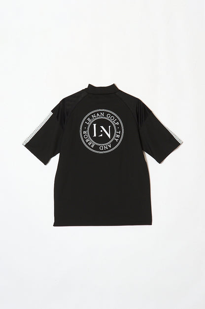 Logo Tape Mock-neck Side line / 2Color