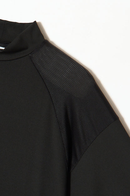 Logo Tape Mock-neck Side line / 2Color