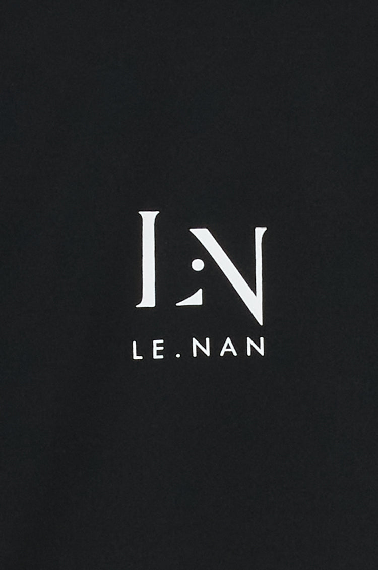 Logo Tape Mock-neck Side line / 2Color