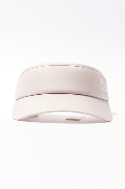 Logo ribbon sunvisor  Beige × Ivory