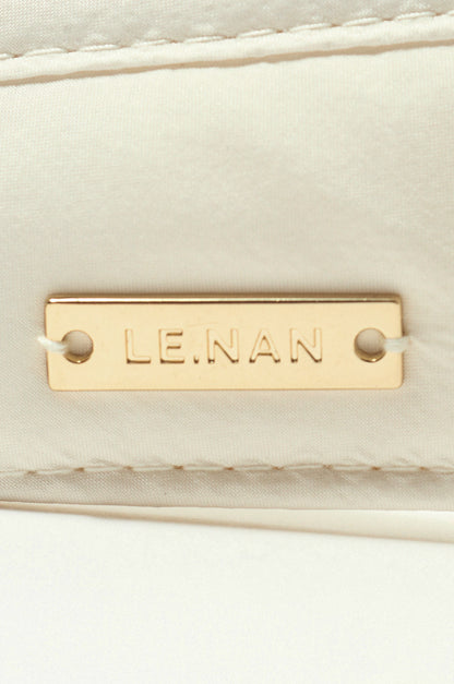 Logo ribbon sunvisor  Ivory × Beige