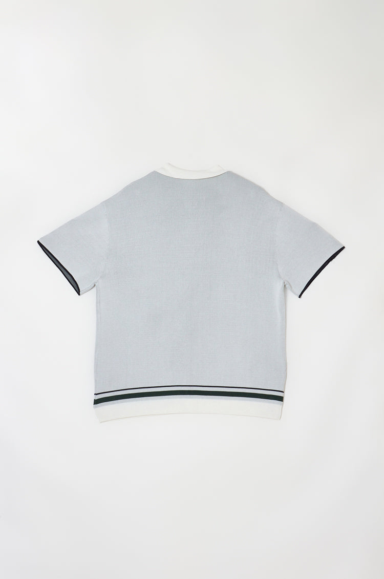 Line Knit Shirt White
