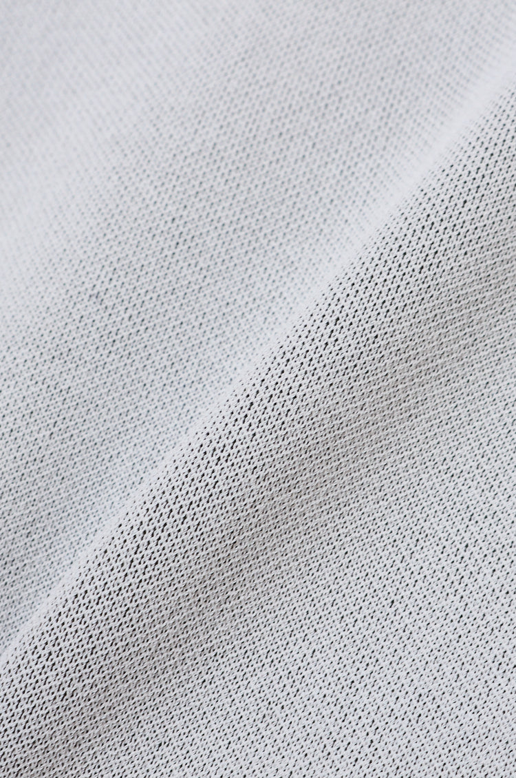Line Knit Shirt White