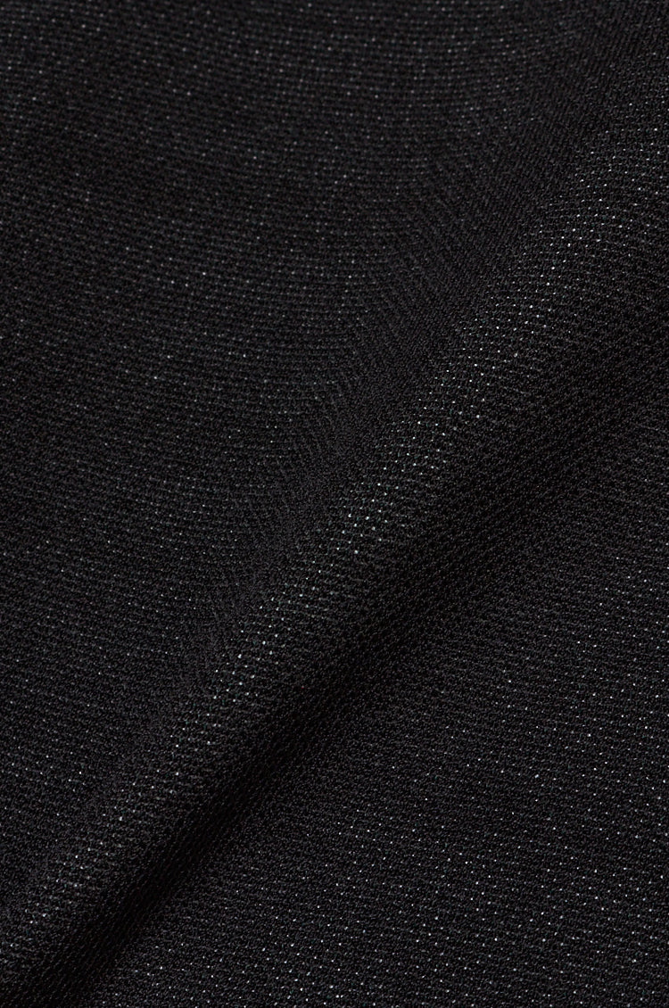 Line Knit Shirt Black