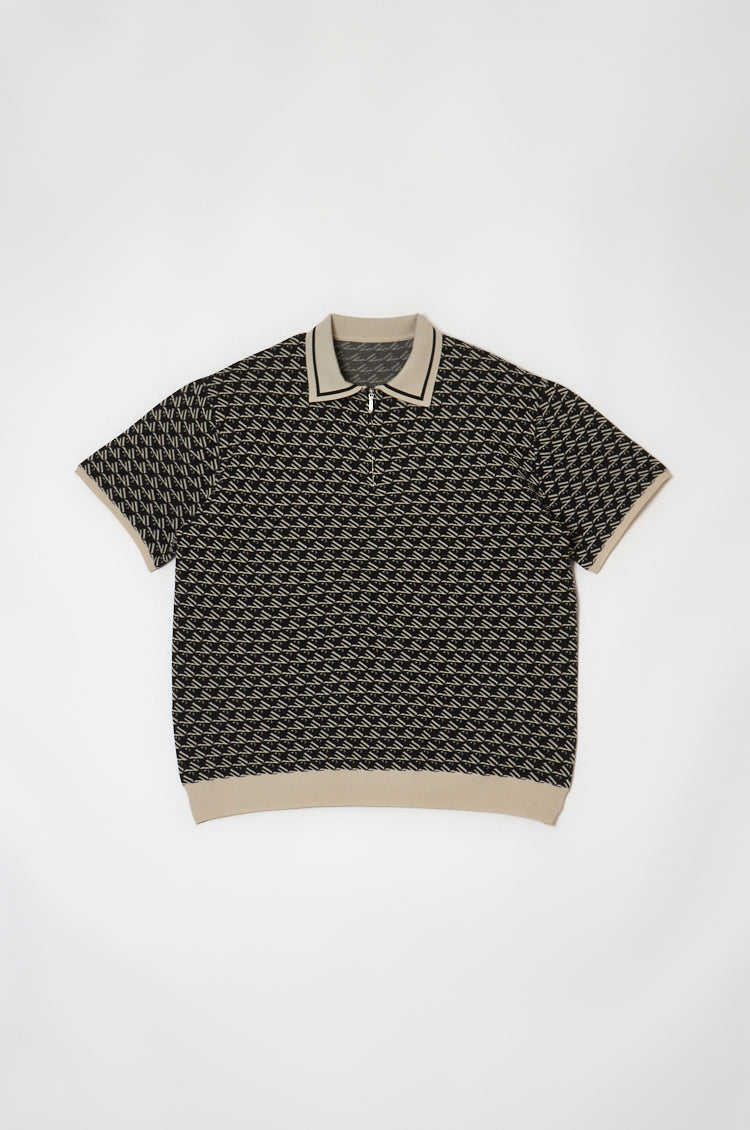Logo Zip Top Black