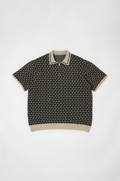 Logo Zip Top Black