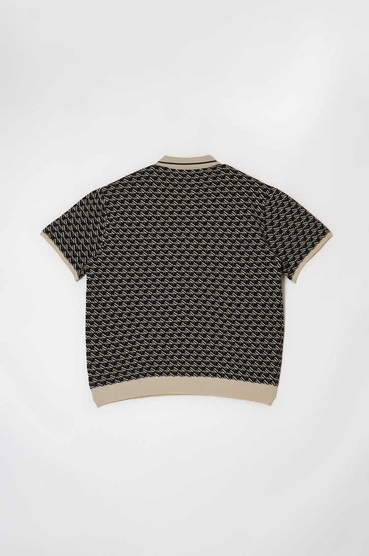 Logo Zip Top Black