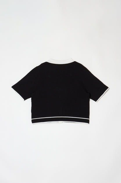 Classic Line Knit Cardigan Black