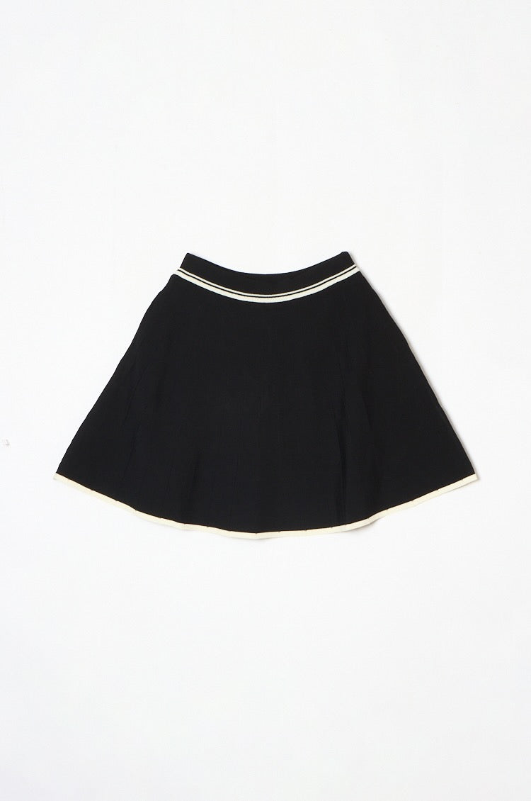 Urban Knit Flare Skirt Black