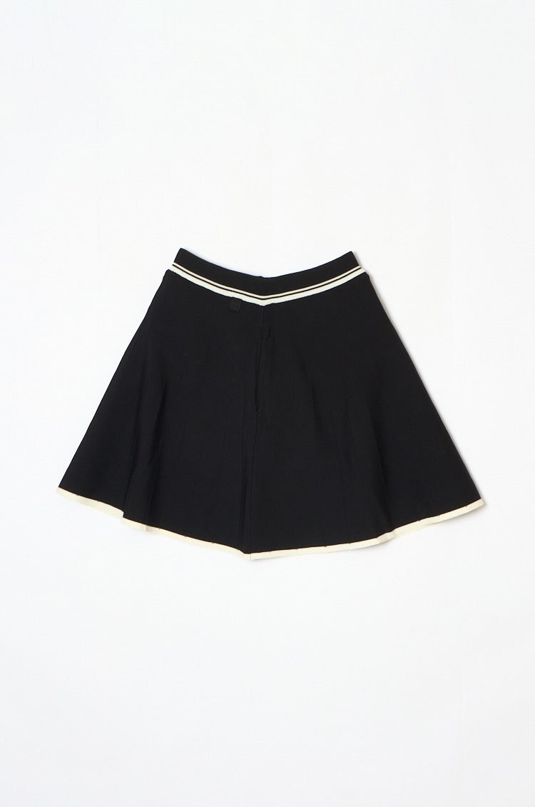 Urban Knit Flare Skirt Black