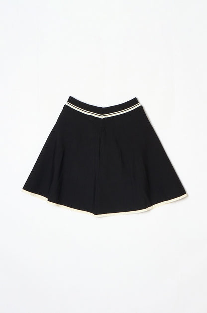 Urban Knit Flare Skirt Black