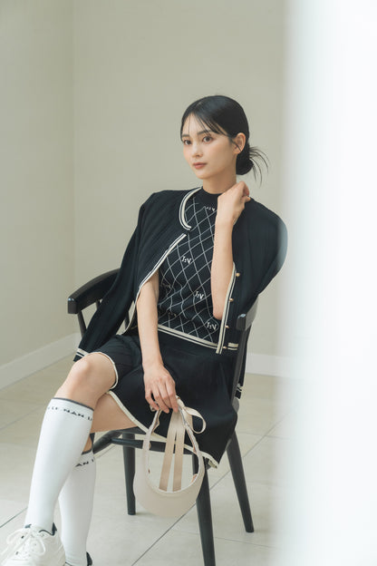 Urban Knit Flare Skirt Black