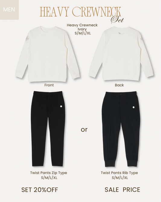 【VALENTINE SALE】 Heavy crewneck White