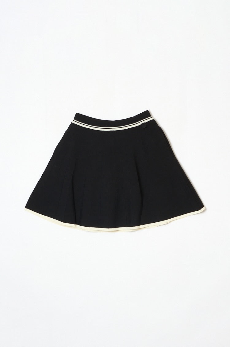 Urban Knit Flare Skirt Black
