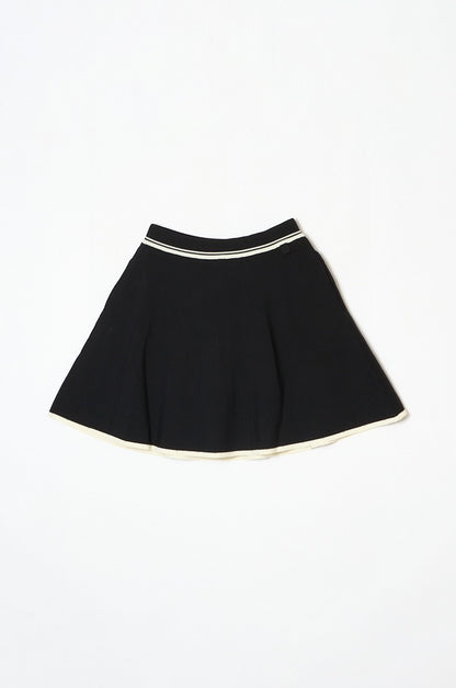 Urban Knit Flare Skirt Black