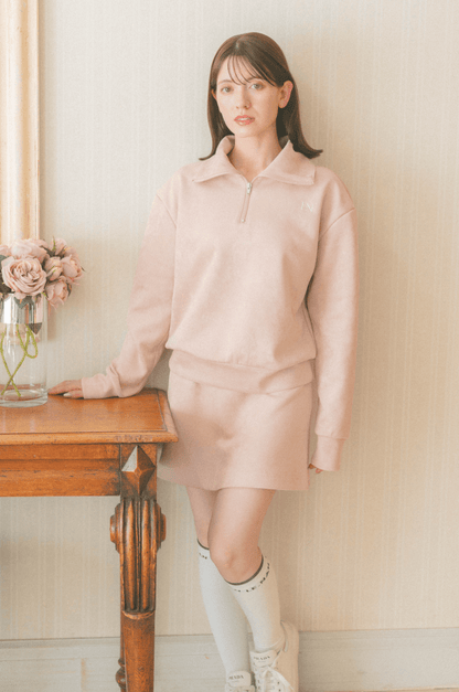 ポケット付きもちもちAラインスカート ピンク ゴルフウェア