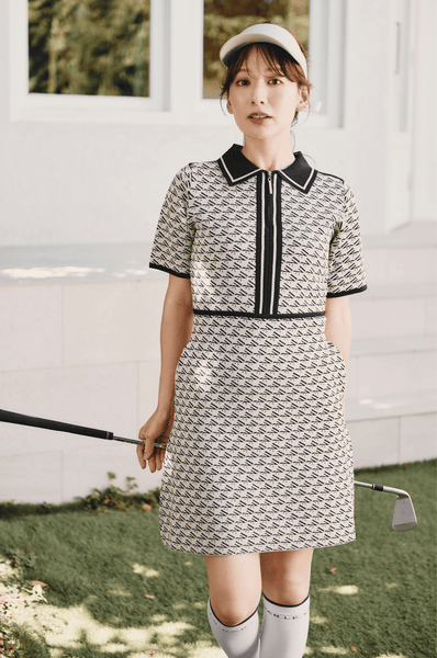 Logo zip one-piece black – LE.NAN