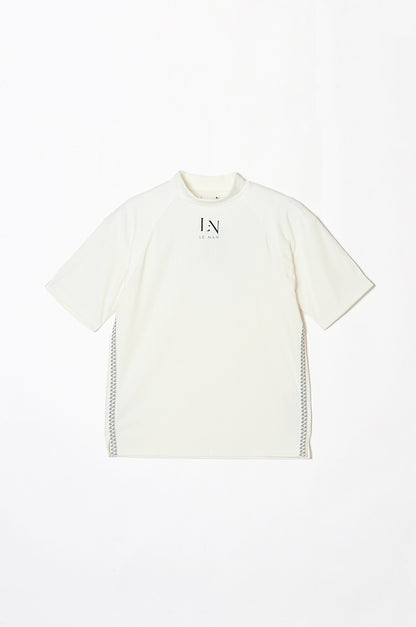 Logo Tape Mock-neck Side line / 2Color