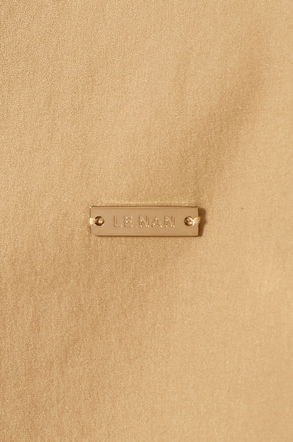 Mens Relax Open Collar Shirt BEIGE