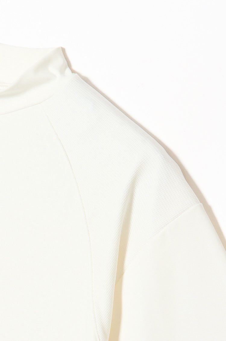 Logo Tape Mock-neck Side line / 2Color
