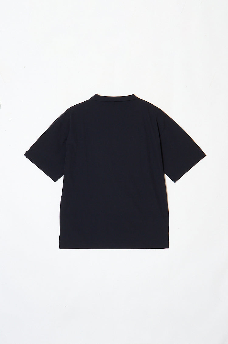 Mens Relax Open Collar Shirt NAVY