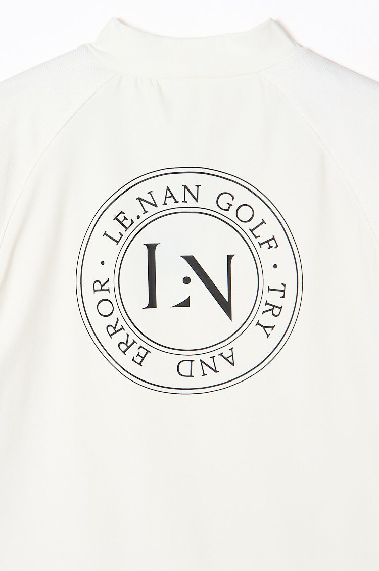 Logo Tape Mock-neck Side line / 2Color