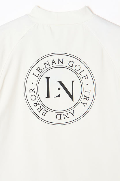 Logo Tape Mock-neck Side line / 2Color