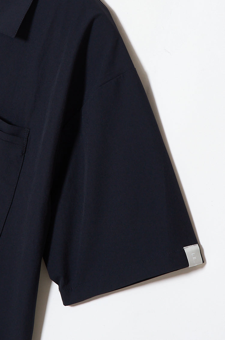 Mens Relax Open Collar Shirt NAVY