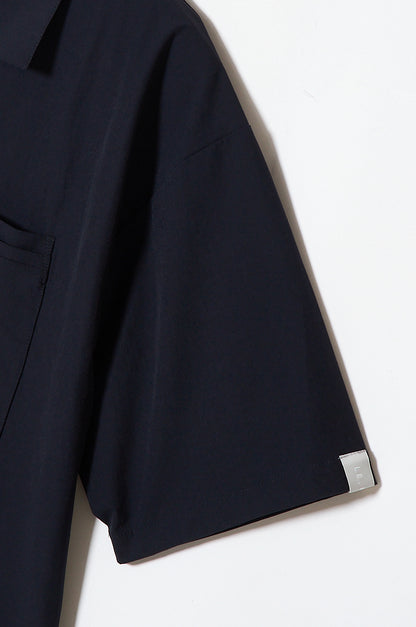Mens Relax Open Collar Shirt NAVY