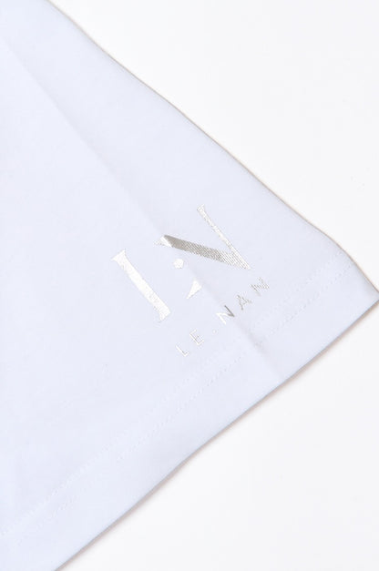 Short Sleeve Silicone Logo T-shirt / Sleeve Print / 2Colors