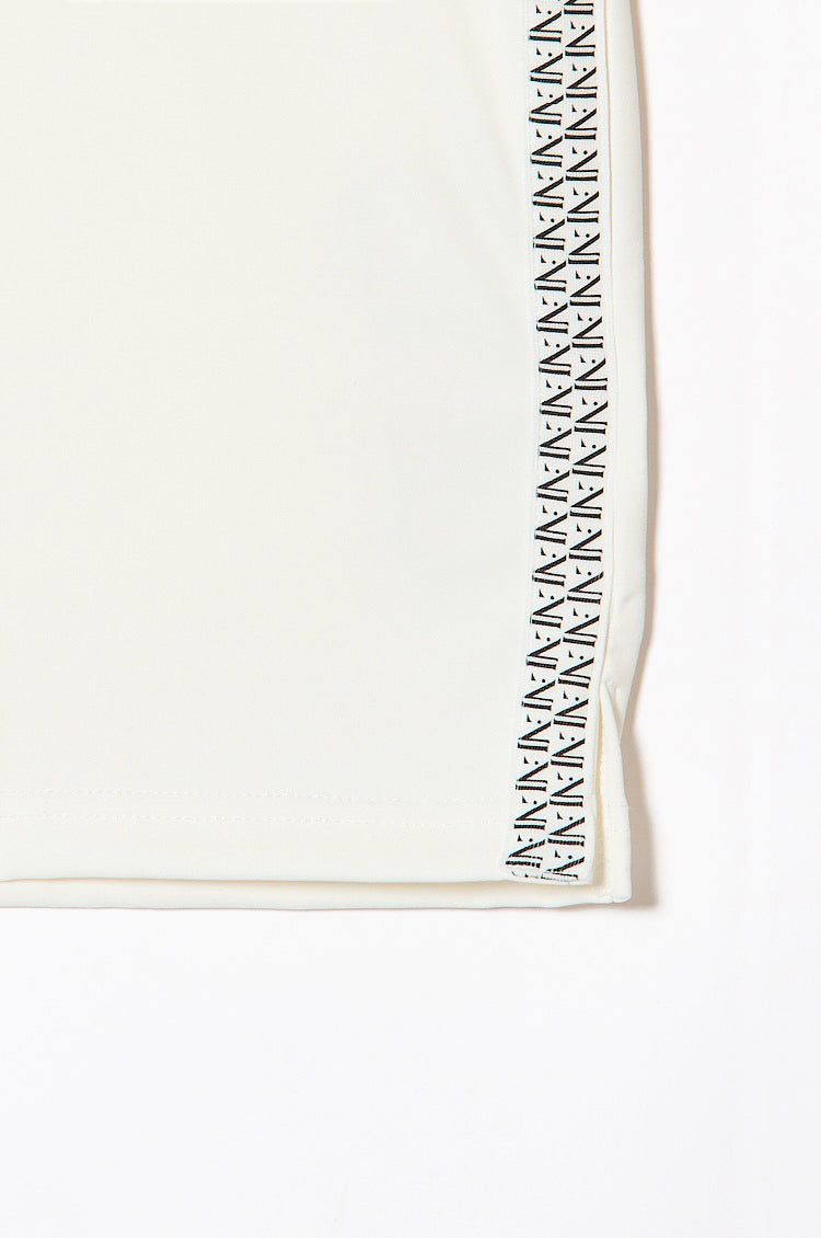 Logo Tape Mock-neck Side line / 2Color