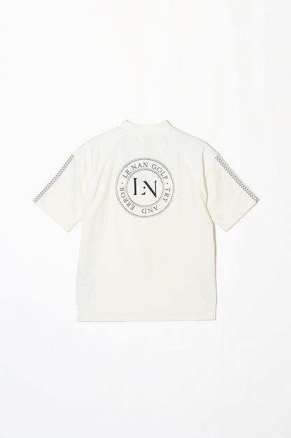 Logo Tape Mock-neck Side line / 2Color