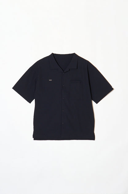 Mens Relax Open Collar Shirt NAVY