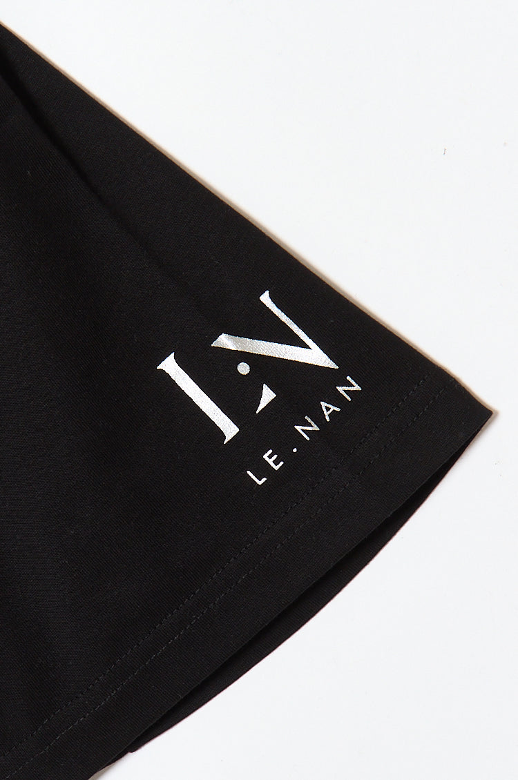 Short Sleeve Silicone Logo T-shirt / Sleeve Print / 2Colors