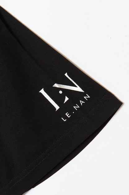 Short Sleeve Silicone Logo T-shirt / Sleeve Print / 2Colors